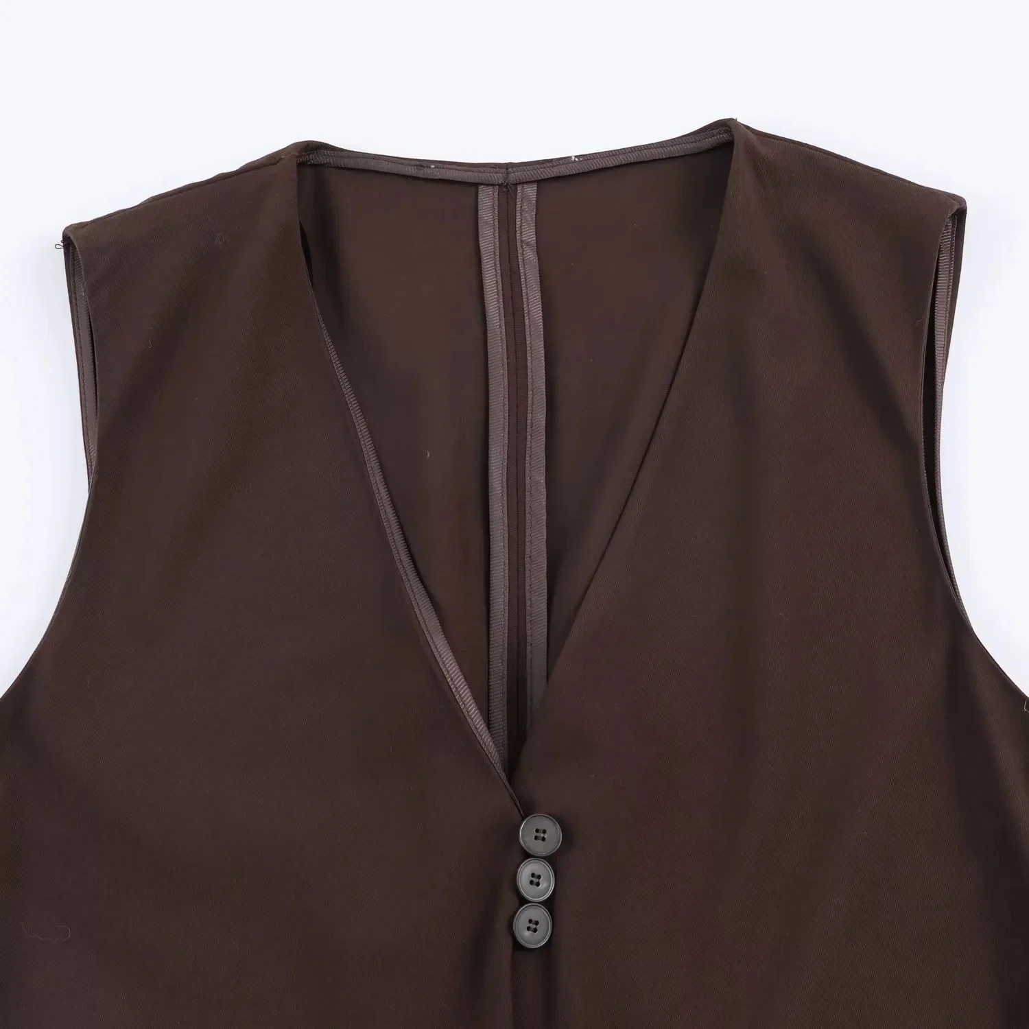 BSAY Women's Fashion Tank 2026 Spring Summer New Sleeveless V-neck Lace Trimmed Irregular Hem Satin Vest Chic Ladies Tops Mujer