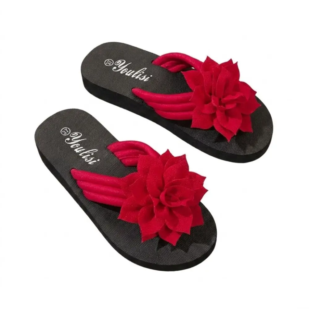 EVA Women's Floral Flip Flops Comfortable Breathable SlipOn Sandals Anti-Skid Sole Summer Home Slippers Summer Season