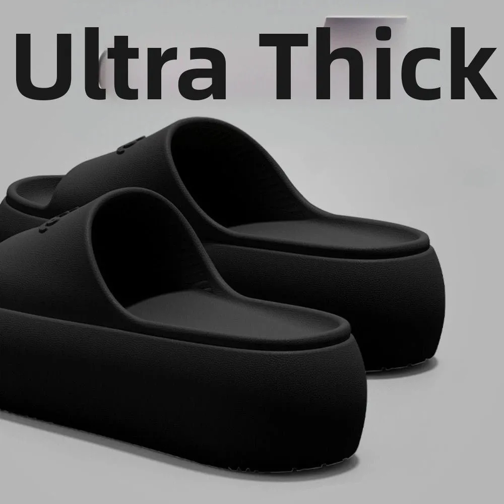 Fashion Non-slip Thick Sole Slippers Height Increasing Comfort Bathroom Slippers Summer Style Beach Sandals Summer Outdoor