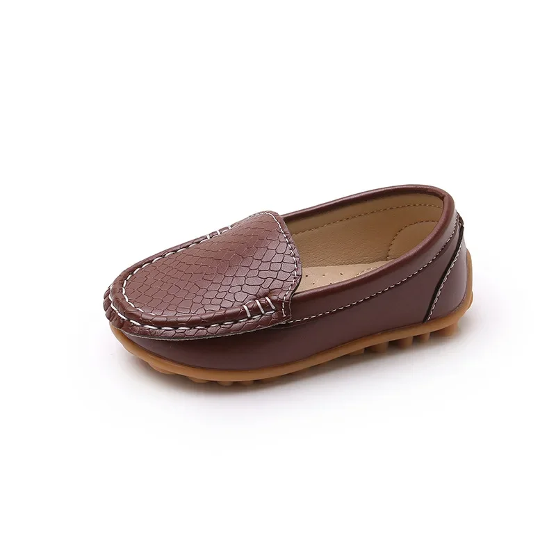 JGSHOWKITO 2026 Brand New Boys Casual Loafers Fashion Classic Soft PU Slip-on Kids Wedding Party Leather Flats Moccasins Trendy
