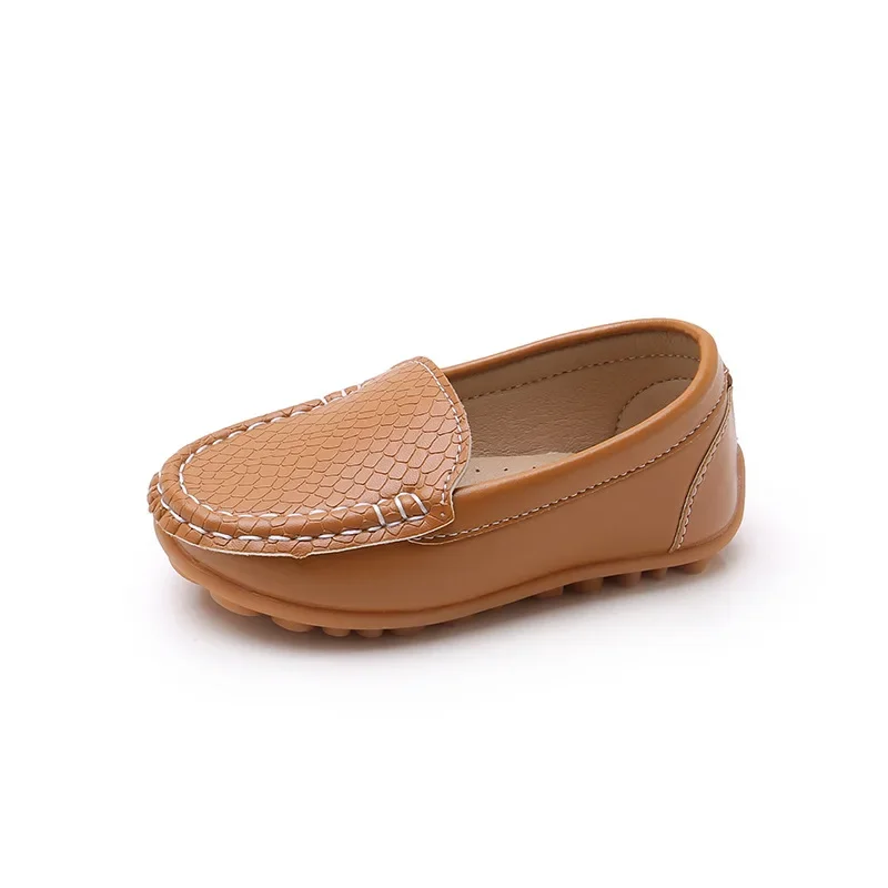 JGSHOWKITO 2026 Brand New Boys Casual Loafers Fashion Classic Soft PU Slip-on Kids Wedding Party Leather Flats Moccasins Trendy