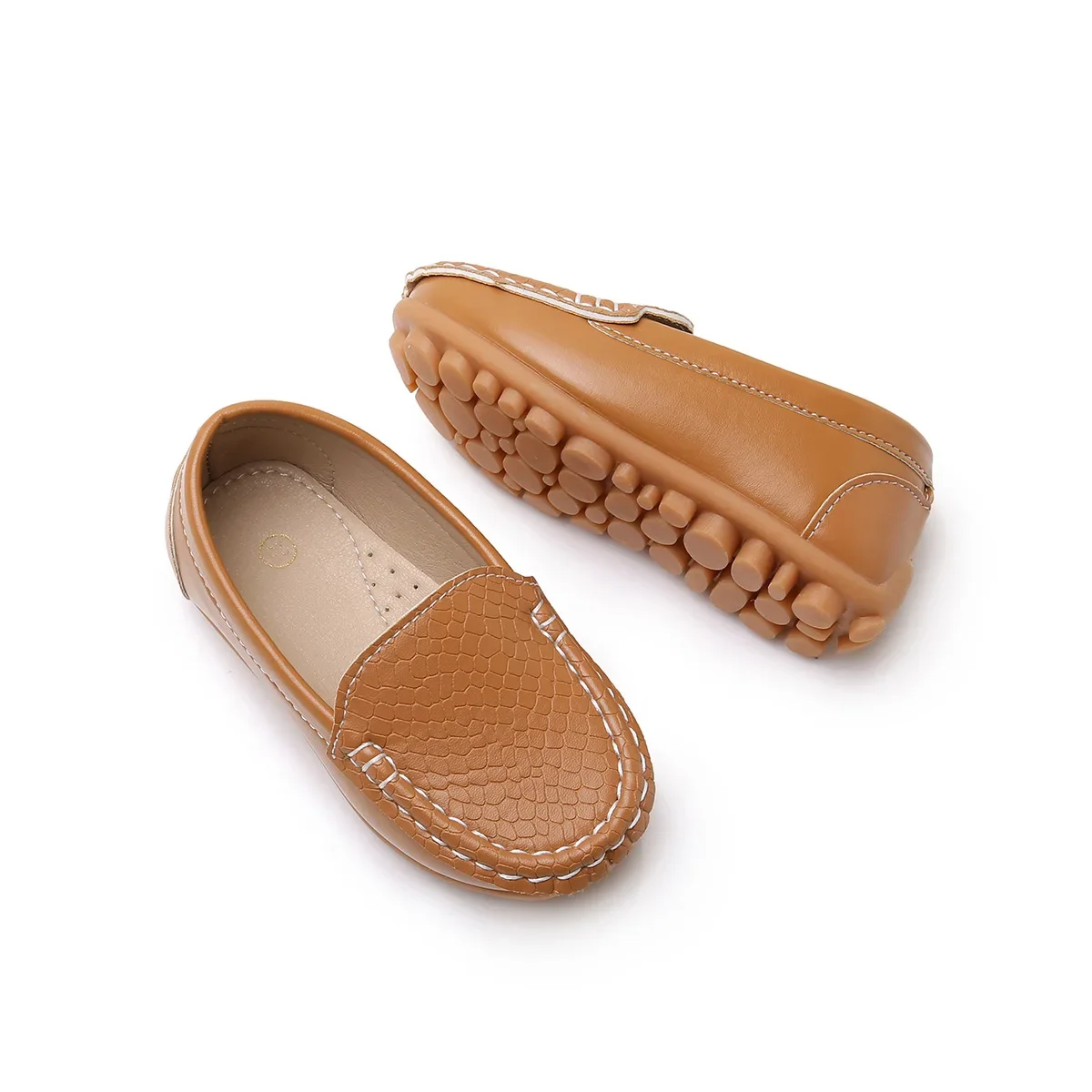 JGSHOWKITO 2026 Brand New Boys Casual Loafers Fashion Classic Soft PU Slip-on Kids Wedding Party Leather Flats Moccasins Trendy