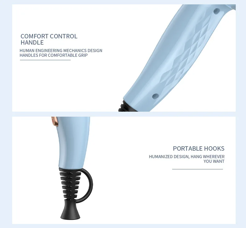 11 Second Fast Dry Hair Dryer With Pure Copper Core, High-Speed Blue Light Negative Ion Hair Care, Home Hair Salon Hair Dryer