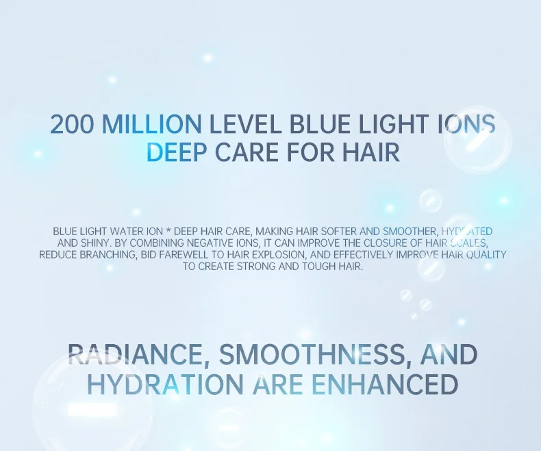11 Second Fast Dry Hair Dryer With Pure Copper Core, High-Speed Blue Light Negative Ion Hair Care, Home Hair Salon Hair Dryer