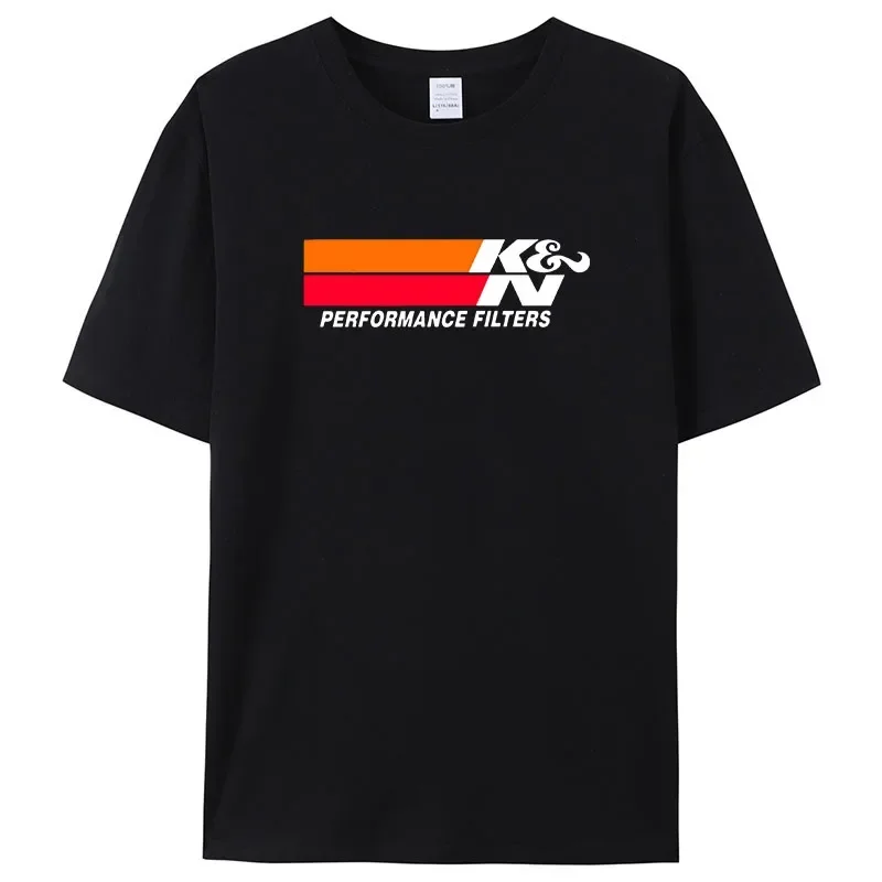 New K&N Air Oil Filter Intake Port Men's Retro T-Shirt Funny Harakuuku Tee Male Cool Casual Summer Short Sleeve Tshirt