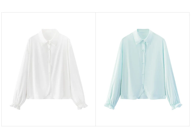 Semir Women Shirt UV Protection Cool Lantern Sleeve Drawstring Oversized Shirt 2026 Summer