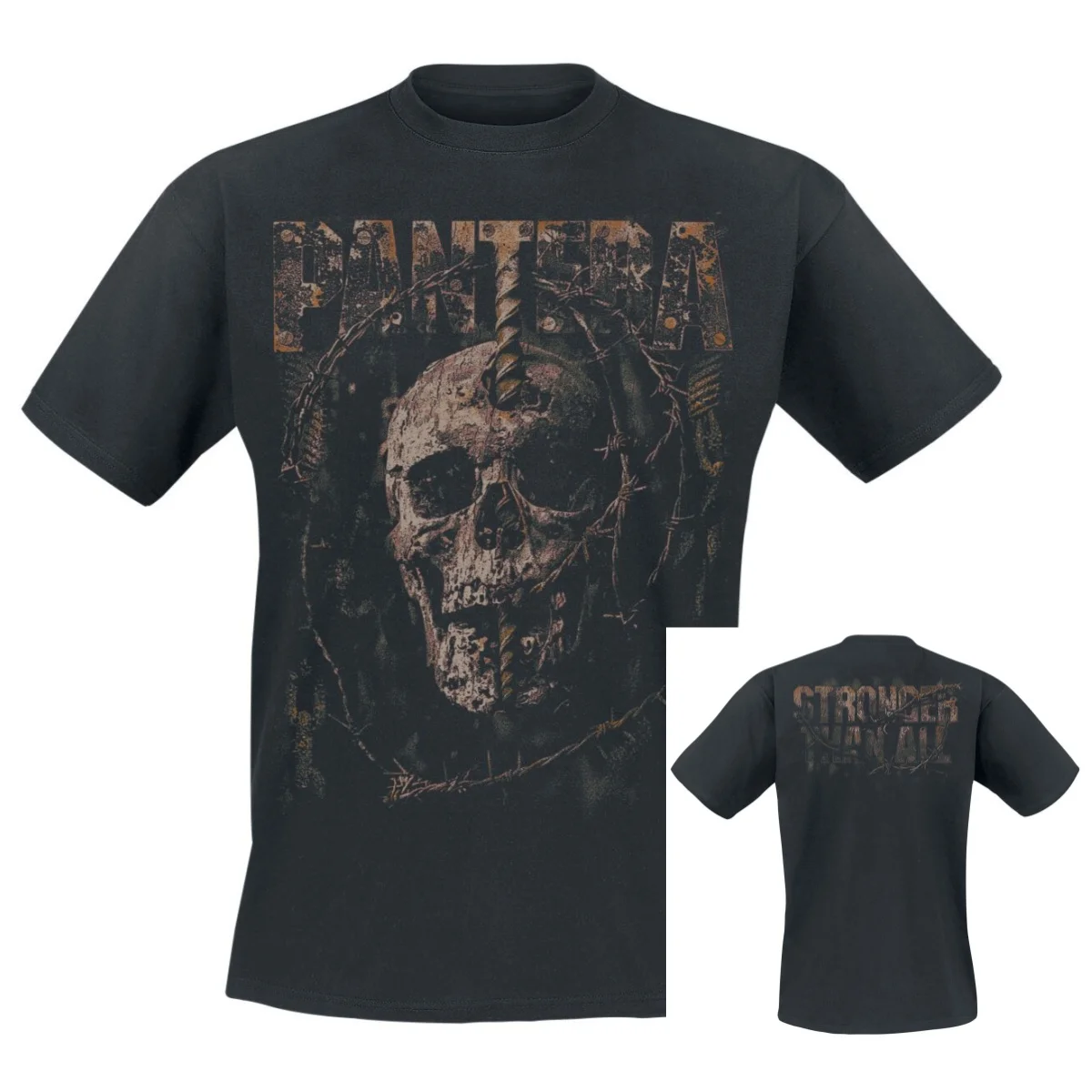 Logo Pantera T-Shirt Men Women Metal Rock Band Graphic Tee Cotton Summer Streetwear Top