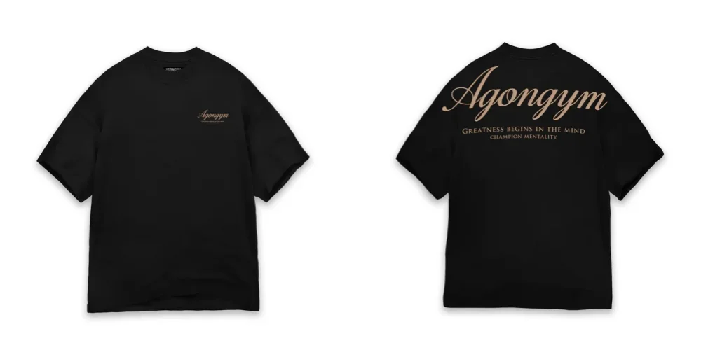 AGONGYM Oversized Loose Summer T-Shirts Short Sleeve Sport Shirts Gym Bodybuilding Fitness Mens Workout Casual Clothing