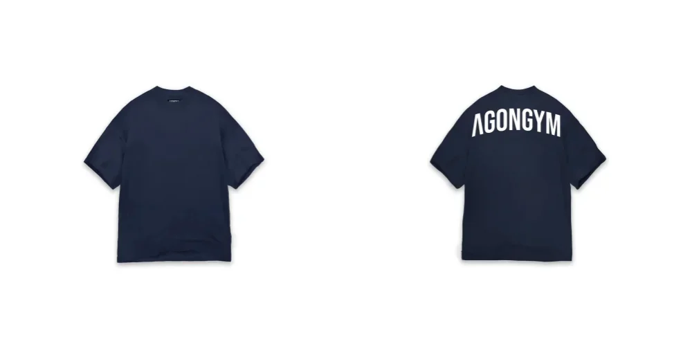 AGONGYM Oversized Loose Summer T-Shirts Short Sleeve Sport Shirts Gym Bodybuilding Fitness Mens Workout Casual Clothing