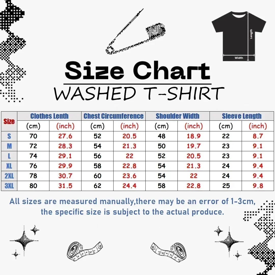 CookieRun Kingdom Washed T-shirt personality Clothes New Model Anime Tshirt Year round clothing Couples Plus Size Unisex Classic