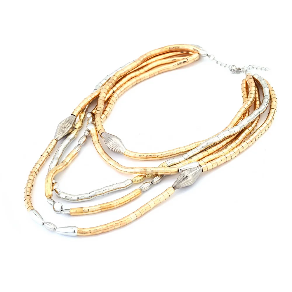 Multilayer CCB Beads Chains Necklaces for Women Bohemian Jewelry Summer Beach Party Accessories 2026 Trend