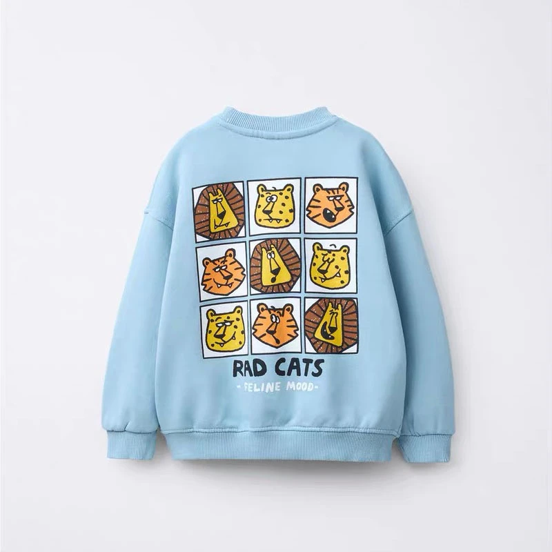 Child Cartoon Sweatshirt New Fashion Casual Wear New Kids Long-sleeved Tops Printed Hoodies Boys Fashion Spring Autumn Clothes