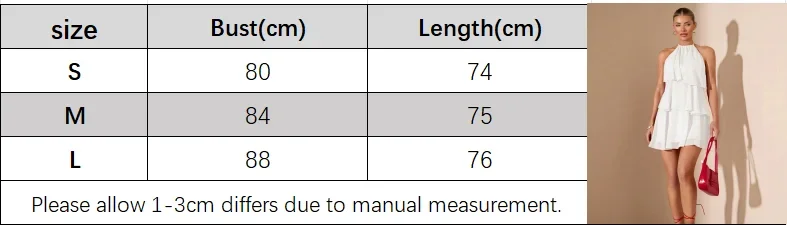 Womens Sleeveless Halter Tiered Chiffon Dress Ruffle Layered Flowy Short Dress Solid Color For Summer Beach Evening Party Occasi