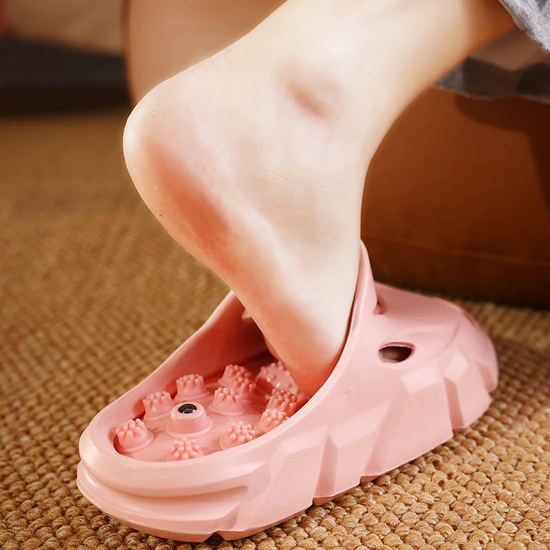 Acupressure Slippers for Women, Summer Massage Shoes, Foot Acupoint Health Care, Casual Sandals, Home Wear, Beach Sandals