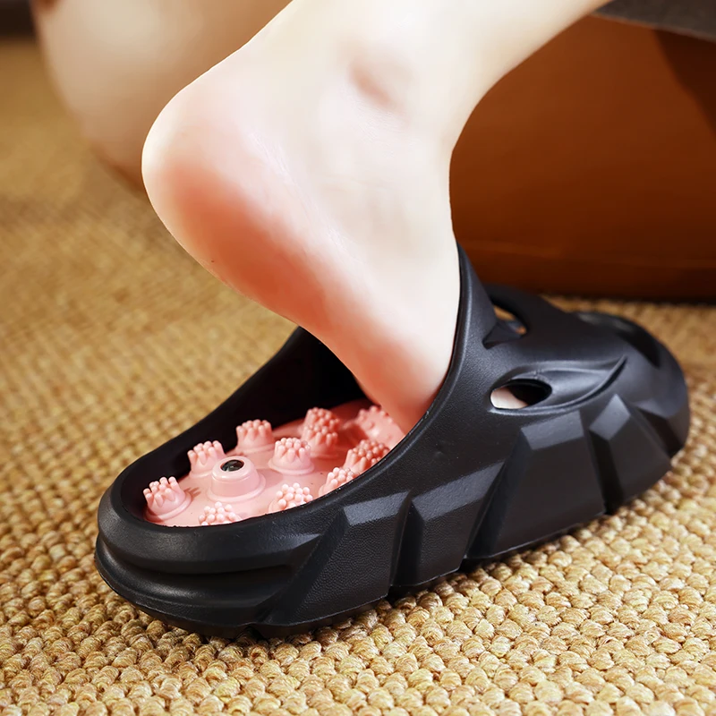 Acupressure Slippers for Women, Summer Massage Shoes, Foot Acupoint Health Care, Casual Sandals, Home Wear, Beach Sandals
