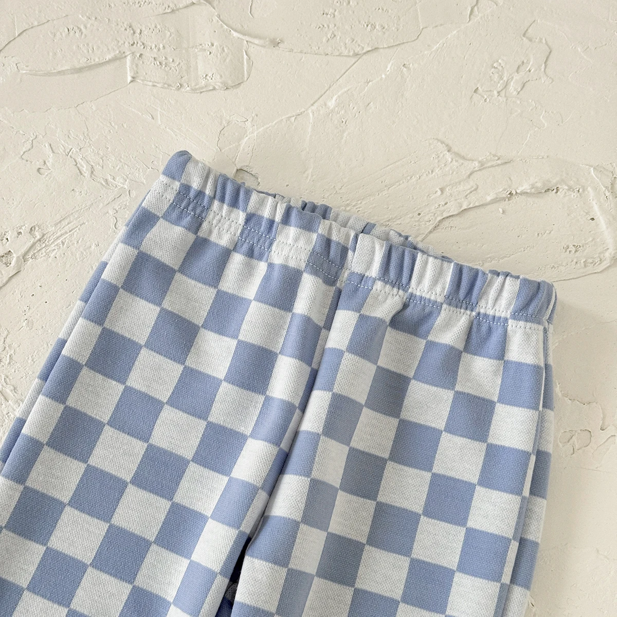 New Design Minimalist Baby Girl Clothes Spring Fall Solid Top+Casual Checked Pants Sets Baby Boy Clothing