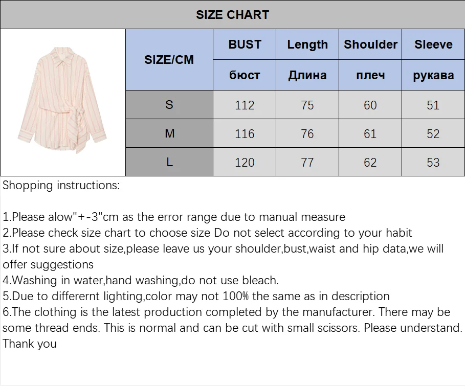 Women's Striped Shirt New 2026 Spring Long Sleeve V Neck Pocket Button Knot Decoration Loose Women Shirt & Blouses Female Tops
