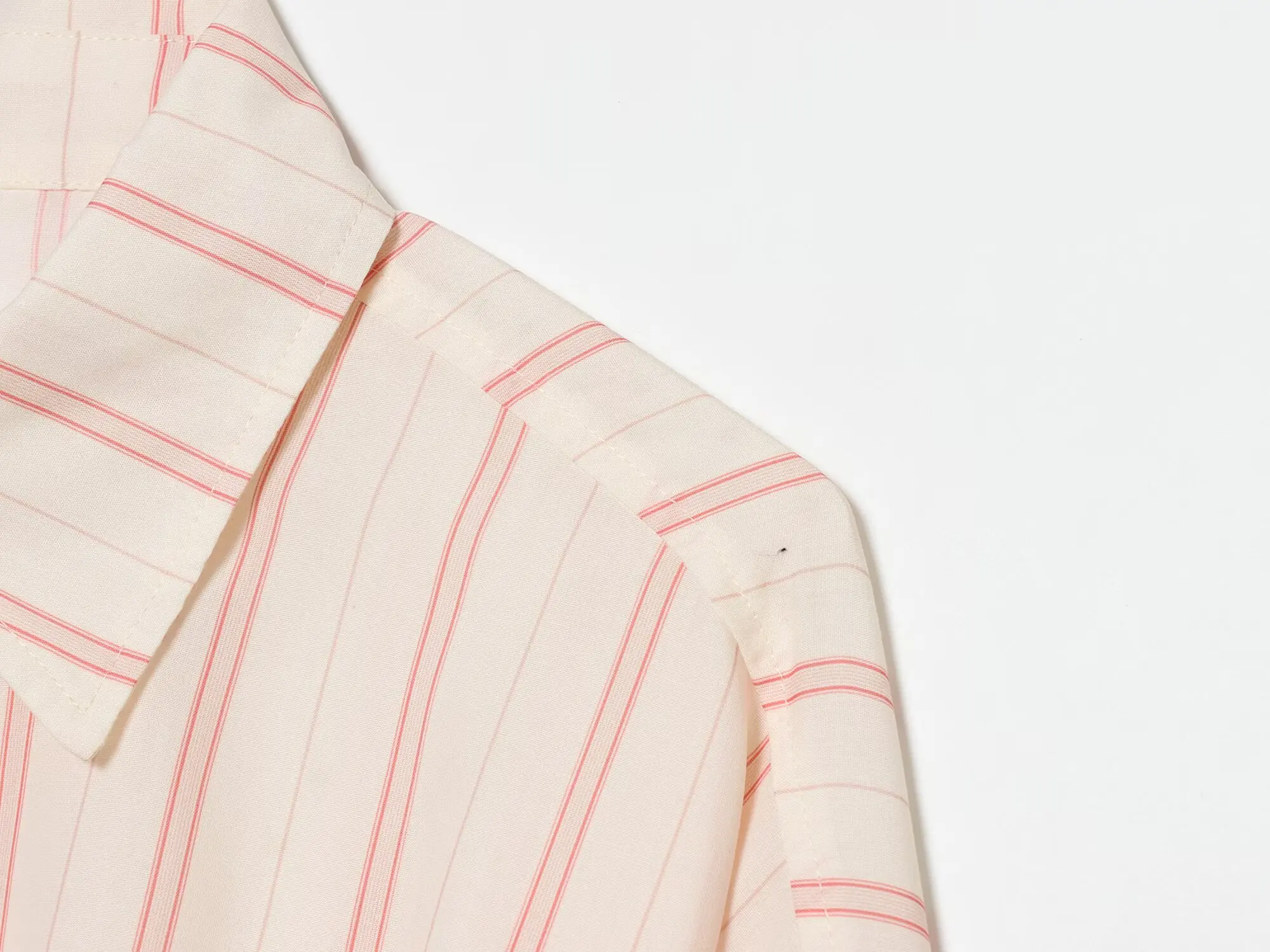 Women's Striped Shirt New 2026 Spring Long Sleeve V Neck Pocket Button Knot Decoration Loose Women Shirt & Blouses Female Tops