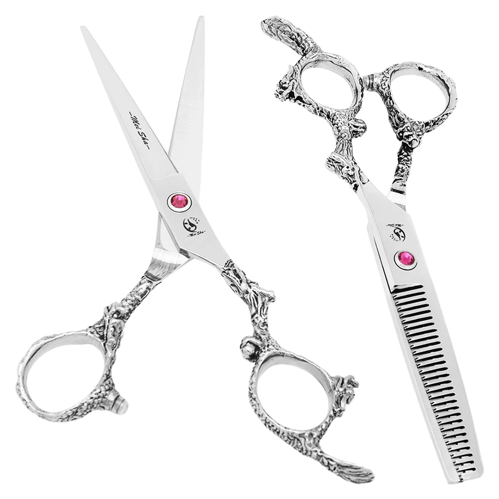 6 Inch Professional Hair Scissors Barbershop Hair Cutting Thinning Scissors Set JP440C Hairdressing Shears Salon Supplies A0111A