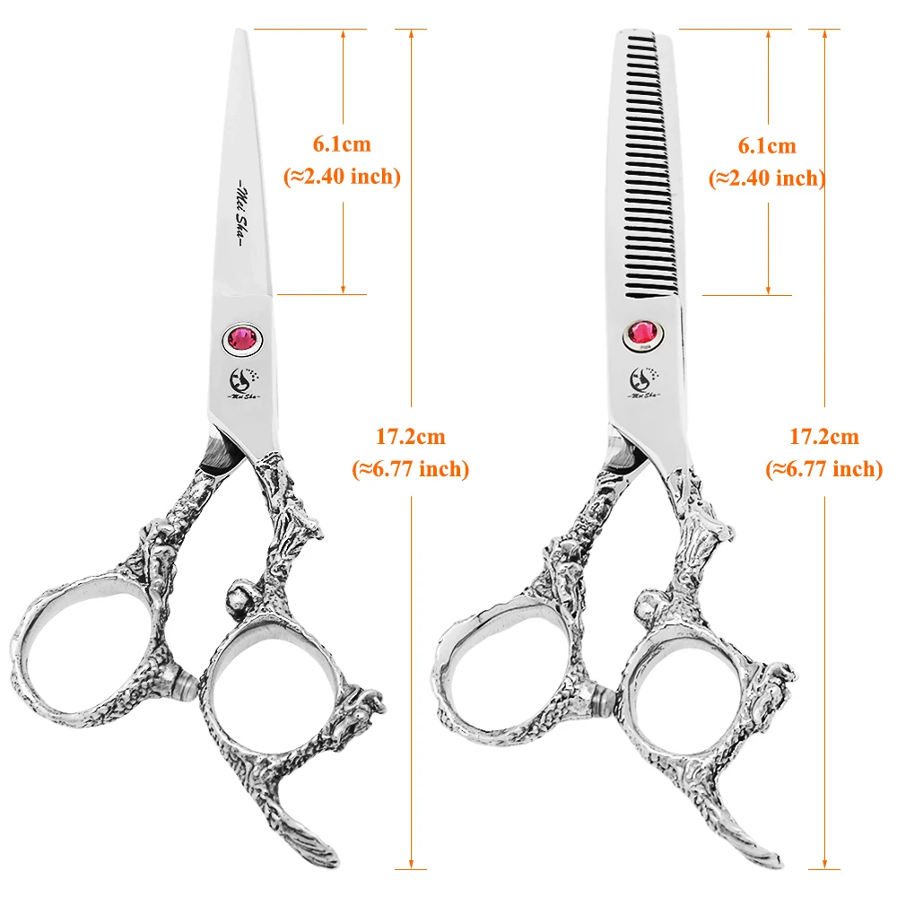 6 Inch Professional Hair Scissors Barbershop Hair Cutting Thinning Scissors Set JP440C Hairdressing Shears Salon Supplies A0111A