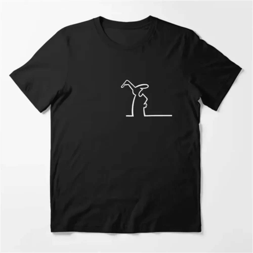 Osvaldo Cavandoli La Linea Cartoon Print TShirt Men Women Unisex Streetwear Fashion Harajuku Kawaii T-shirt Women's Y2K Clothing