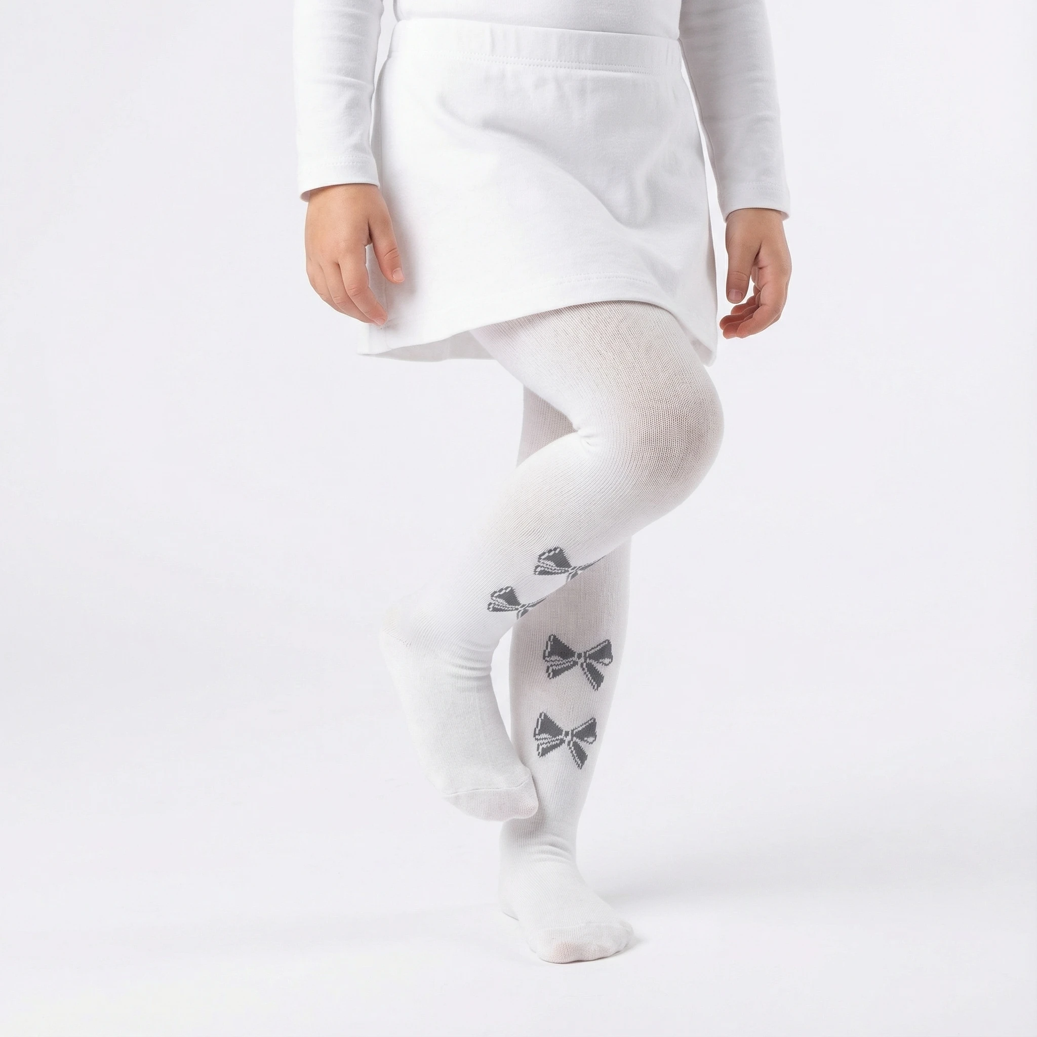 3 PCS Mid-Thickness Plain Baby Toddler Leggings Socks – Children Girl Kid Tights for All-Year Casual & Dressy Looks