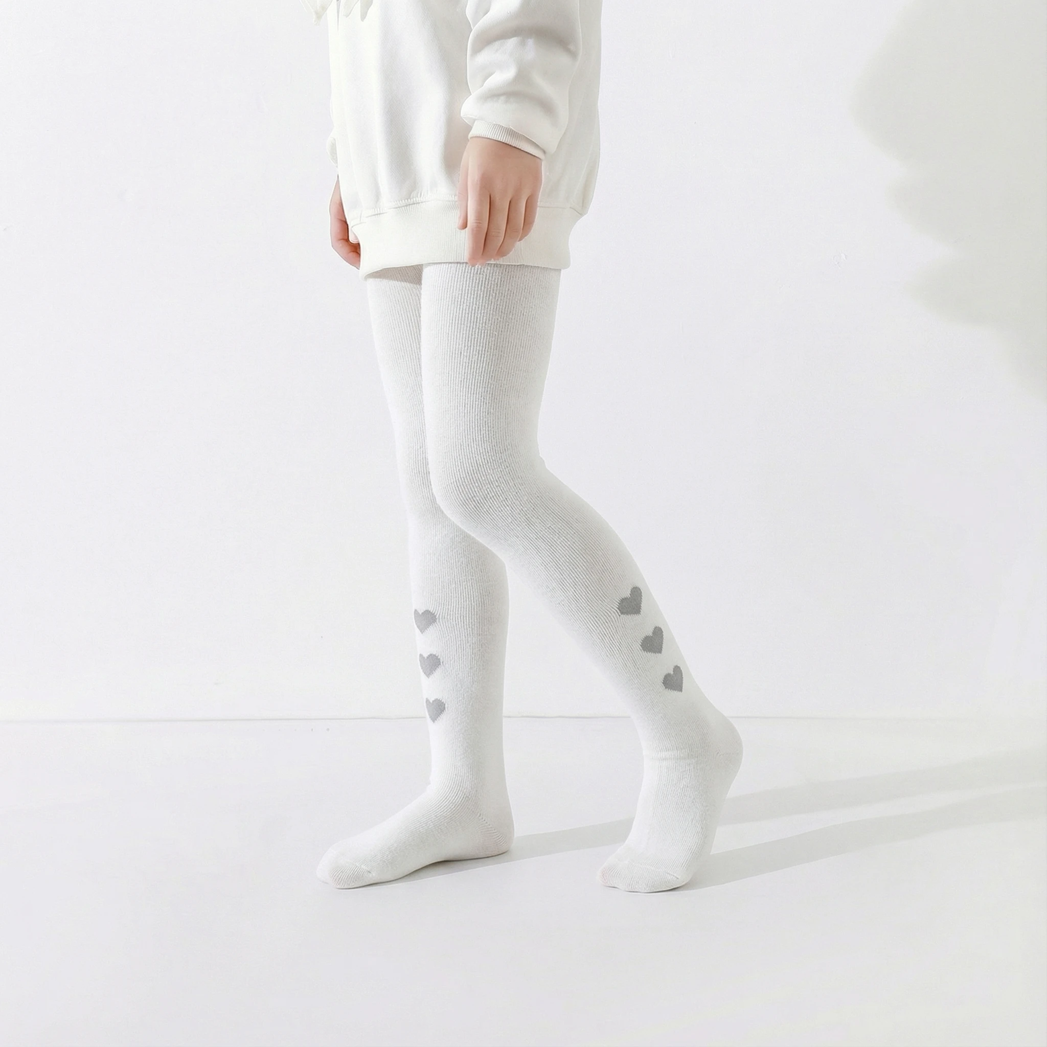 3 PCS Mid-Thickness Plain Baby Toddler Leggings Socks – Children Girl Kid Tights for All-Year Casual & Dressy Looks