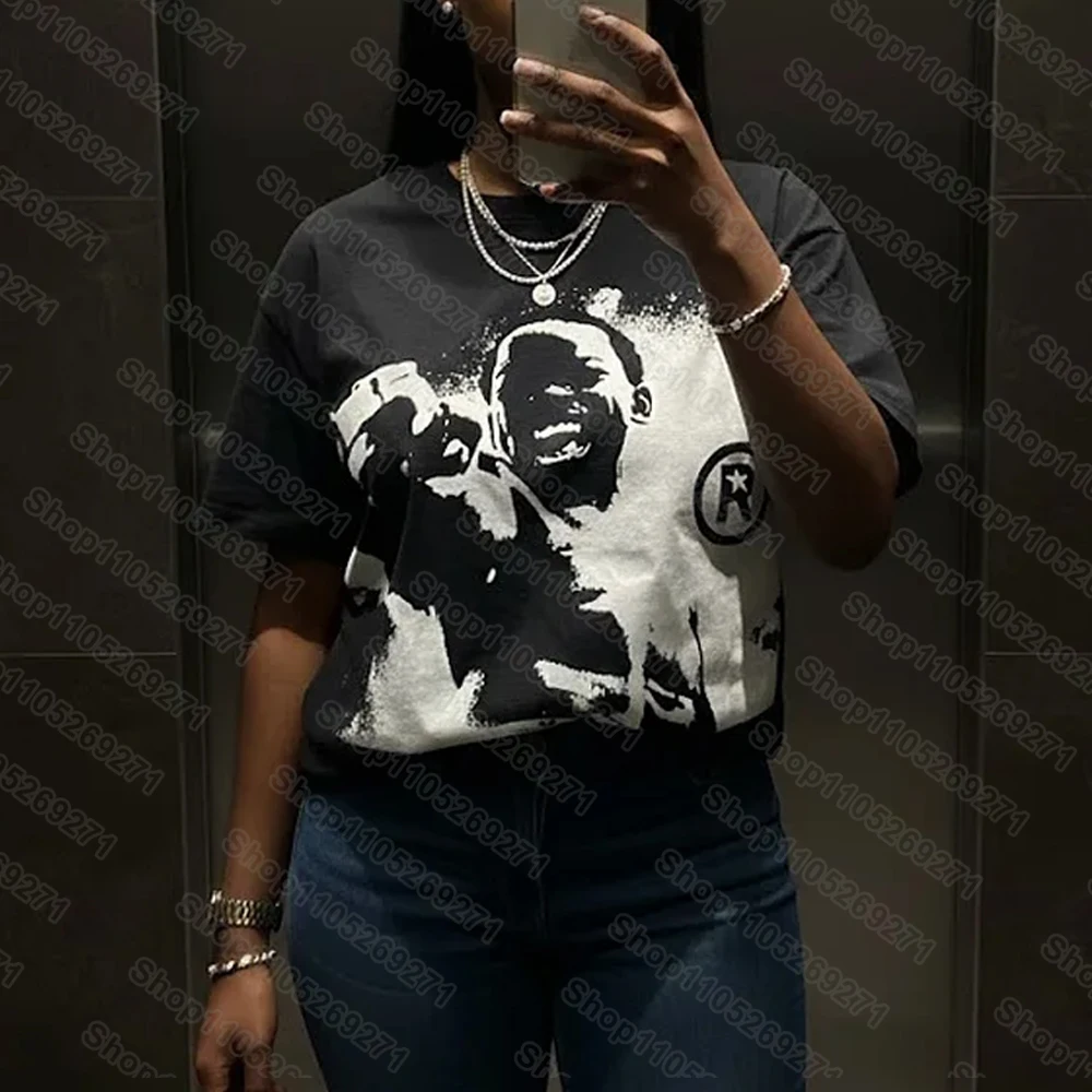 Dough Boy City of God Classic Character Portrait Graphic Print T-shirt Unisex Short-sleeved Street Casual Fashion Tops Clothing