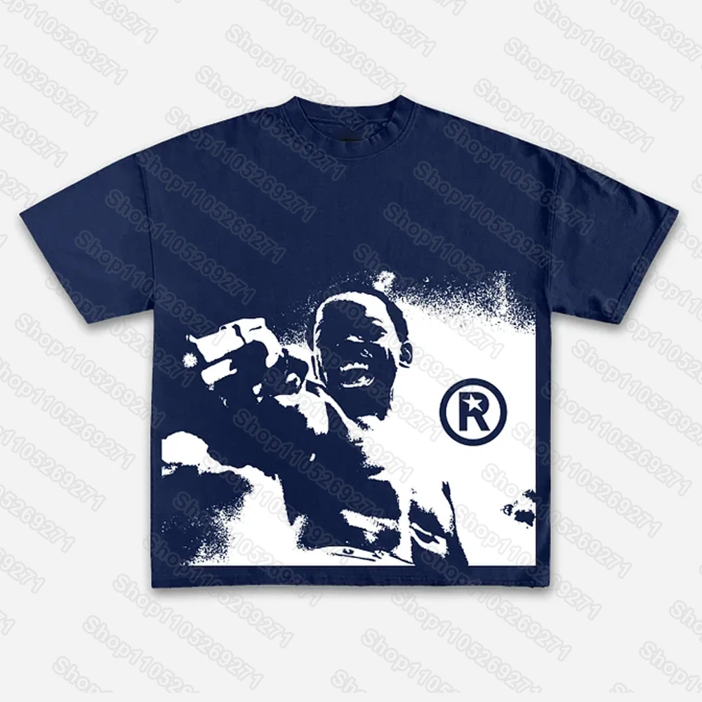 Dough Boy City of God Classic Character Portrait Graphic Print T-shirt Unisex Short-sleeved Street Casual Fashion Tops Clothing