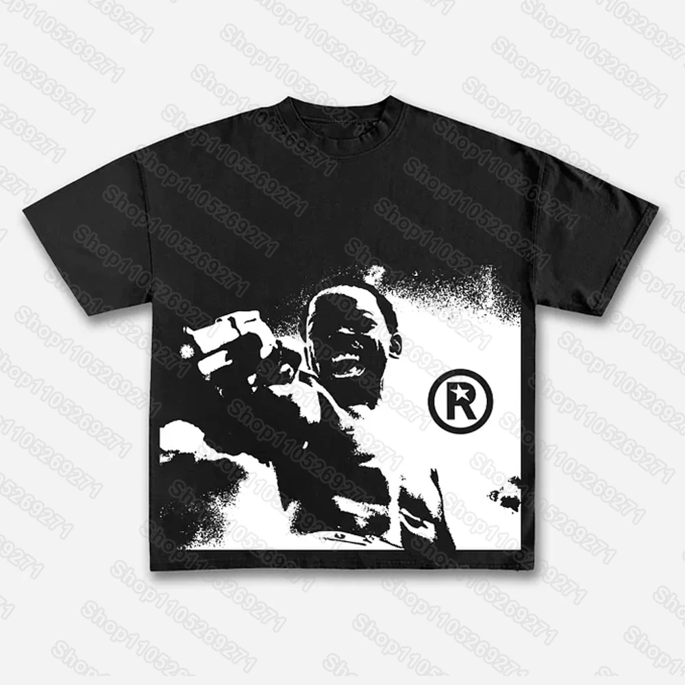 Dough Boy City of God Classic Character Portrait Graphic Print T-shirt Unisex Short-sleeved Street Casual Fashion Tops Clothing