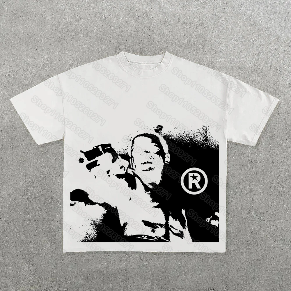 Dough Boy City of God Classic Character Portrait Graphic Print T-shirt Unisex Short-sleeved Street Casual Fashion Tops Clothing