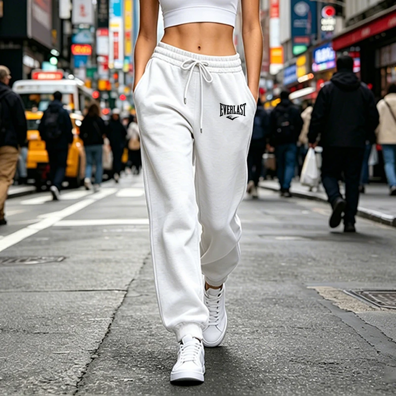 Womens Sweatpants Casual Sports Fitness Pants Outdoors Gym Jogging Woman Clothes Trousers Fashion Baggy Elastic Waist Sportswear