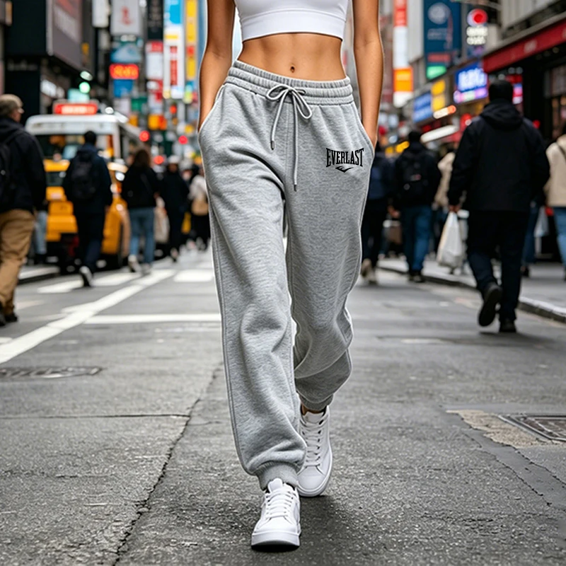 Womens Sweatpants Casual Sports Fitness Pants Outdoors Gym Jogging Woman Clothes Trousers Fashion Baggy Elastic Waist Sportswear