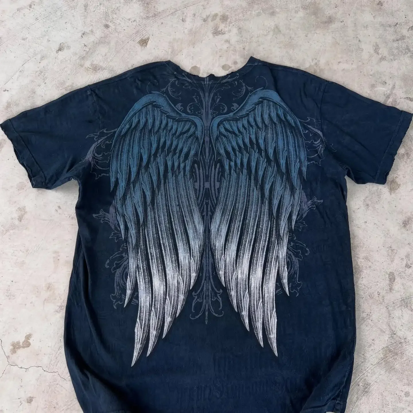 90s Melancholic Style Summer 3D Print Large-sized Men's T-shirt Quick-drying and Breathable Suitable for Outdoor Activities