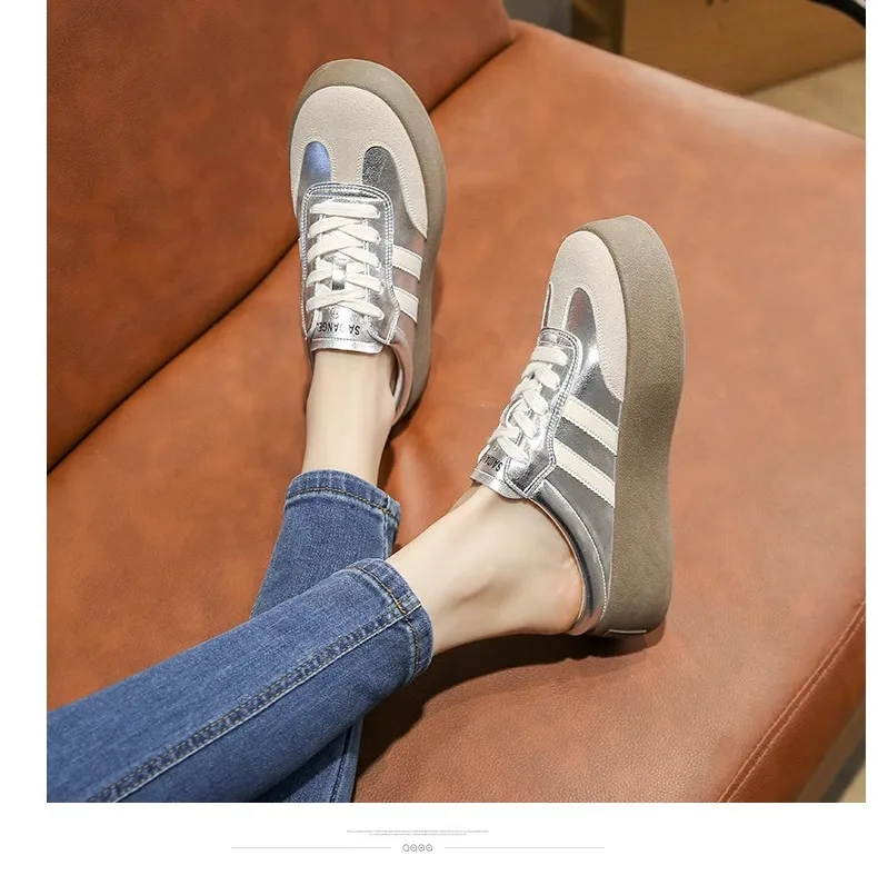 Spring and summer New Fashion thick-soled bag half Slippers Women's Outerwear Popular casual Comfortable one-foot Pedal 2026