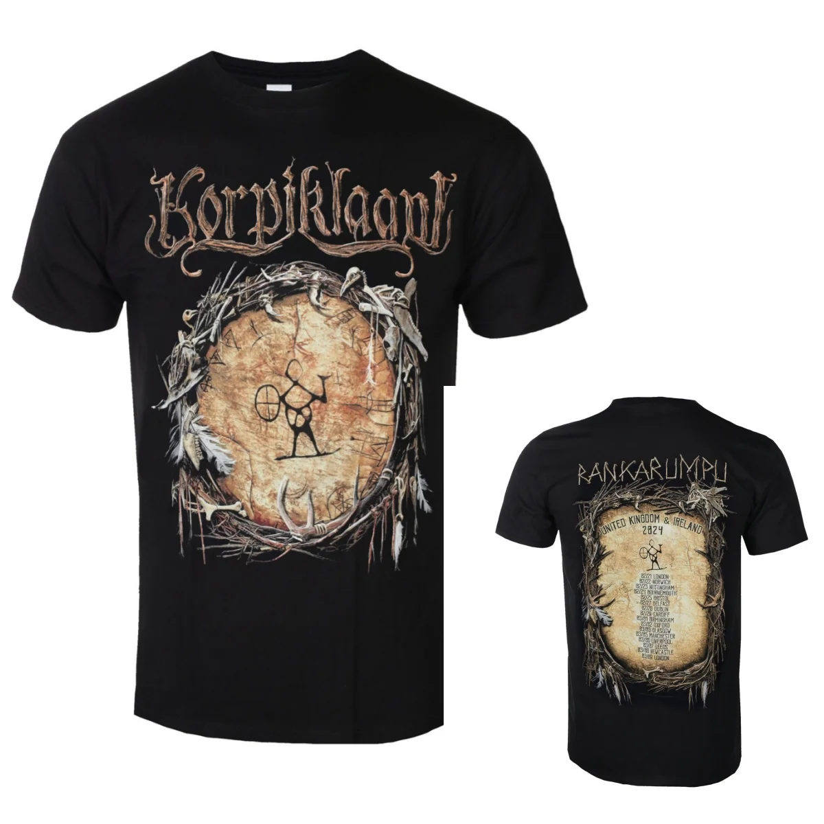Pop Korpiklaani Graphic Cotton T-shirt Unisex Summer Short Sleeve Fashion Brand Tee Luxury Casual Vintage Tees