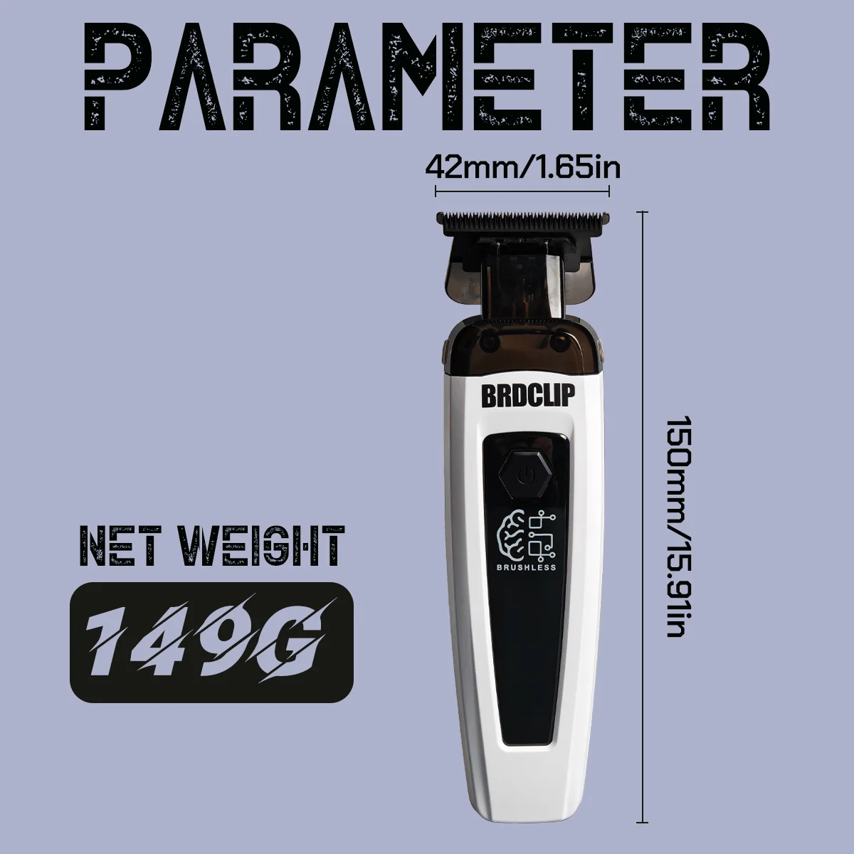 Professional Electric Hair Clipper Hair Trimmer Brushless Motor 7500RPM DLC Blade Electric Shaver 8000RPM DC Motor BRDCLIP Shop