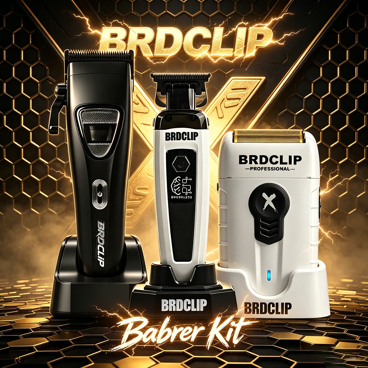 Professional Electric Hair Clipper Hair Trimmer Brushless Motor 7500RPM DLC Blade Electric Shaver 8000RPM DC Motor BRDCLIP Shop