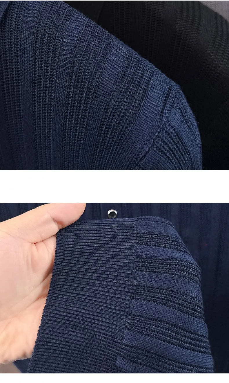 High quality knitted men's short sleeve polo shirt fashion solid color jacquard soft comfort summer breathable luxury T-shirt