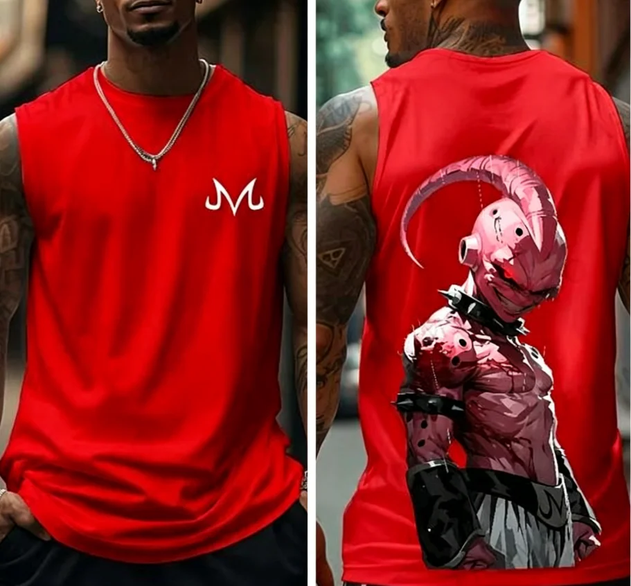 Summer New Japanese Anime Special Edition Men's and Women's Casual Basketball Suit Children's Y2K Loose Tank Top