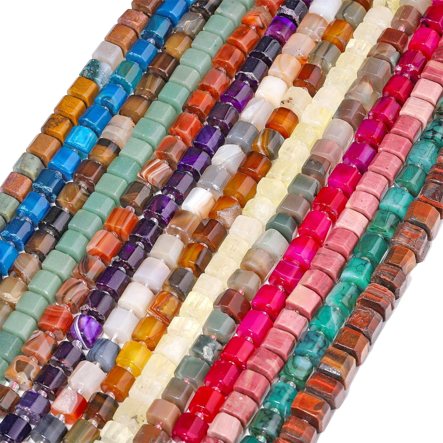Natural Amethyst Amazonite Lapis Lazuli Beads 9-13mm Irregular Faceted Rondelle Shape Beads for Jewelry Making Accessories