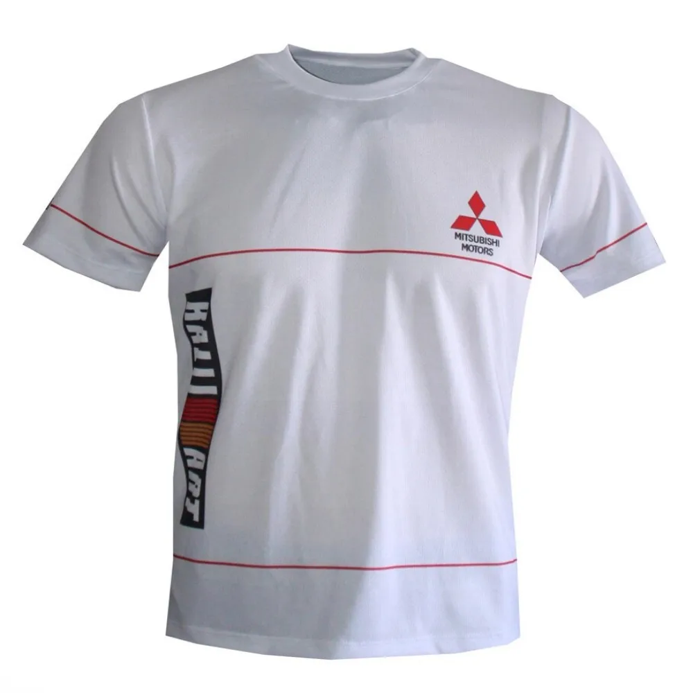 Mitsubishi Ralliart motorsport T-shirt, men's and women's, breathable, quick-drying, stretchy, casual, training, and travel top