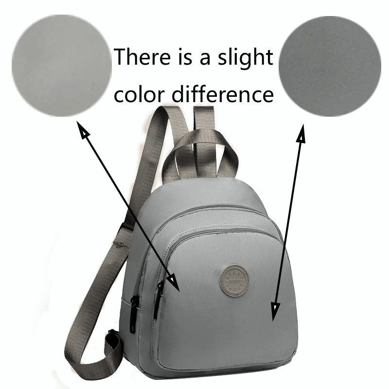 Unisex Mini Nylon Backpack Lightweight Water Resistant Casual Daily Travel School Small Daypack Shoulder Bag