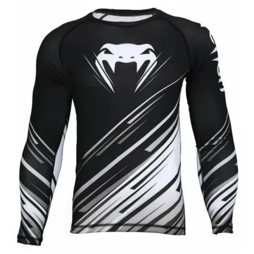 Sports Compression Long Sleeve Top Men's Fitness Training Running Elastic Athletic Wear