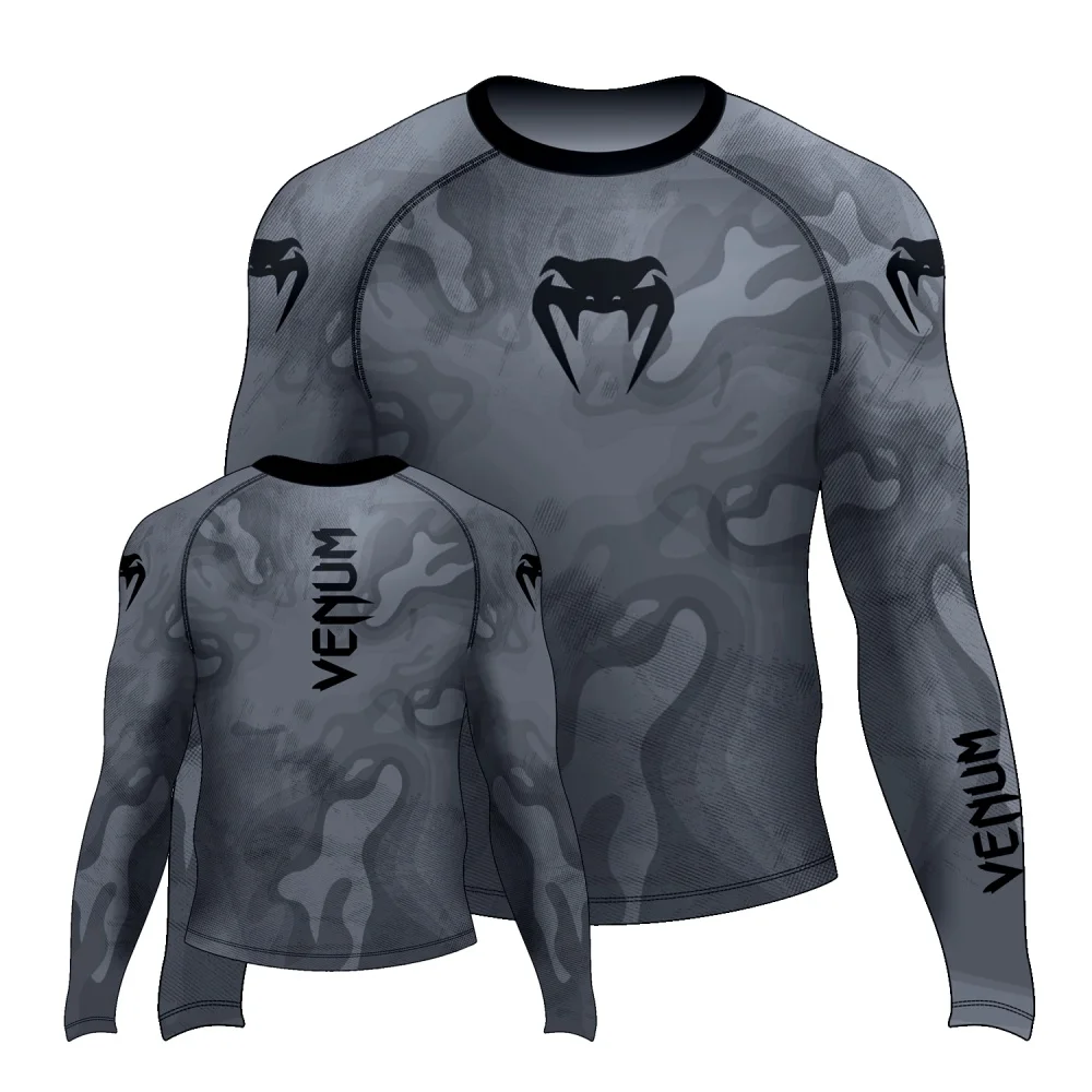 Sports Compression Long Sleeve Top Men's Fitness Training Running Elastic Athletic Wear