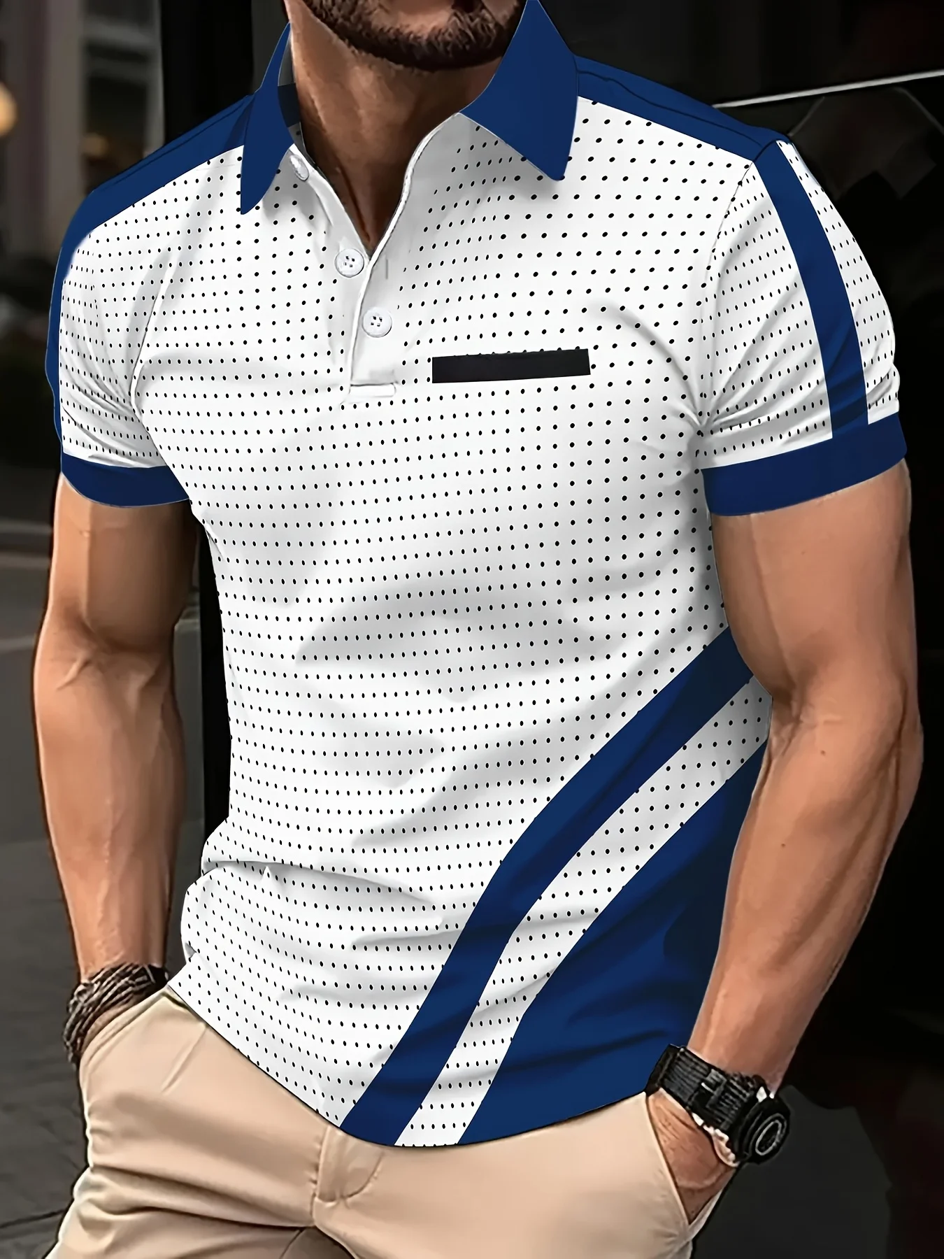 2026 Summer Men's Polo Shirt 3D Printed Pattern Breathable Lightweight Comfortable Casual and Fashionable Outdoor Men's Clothing