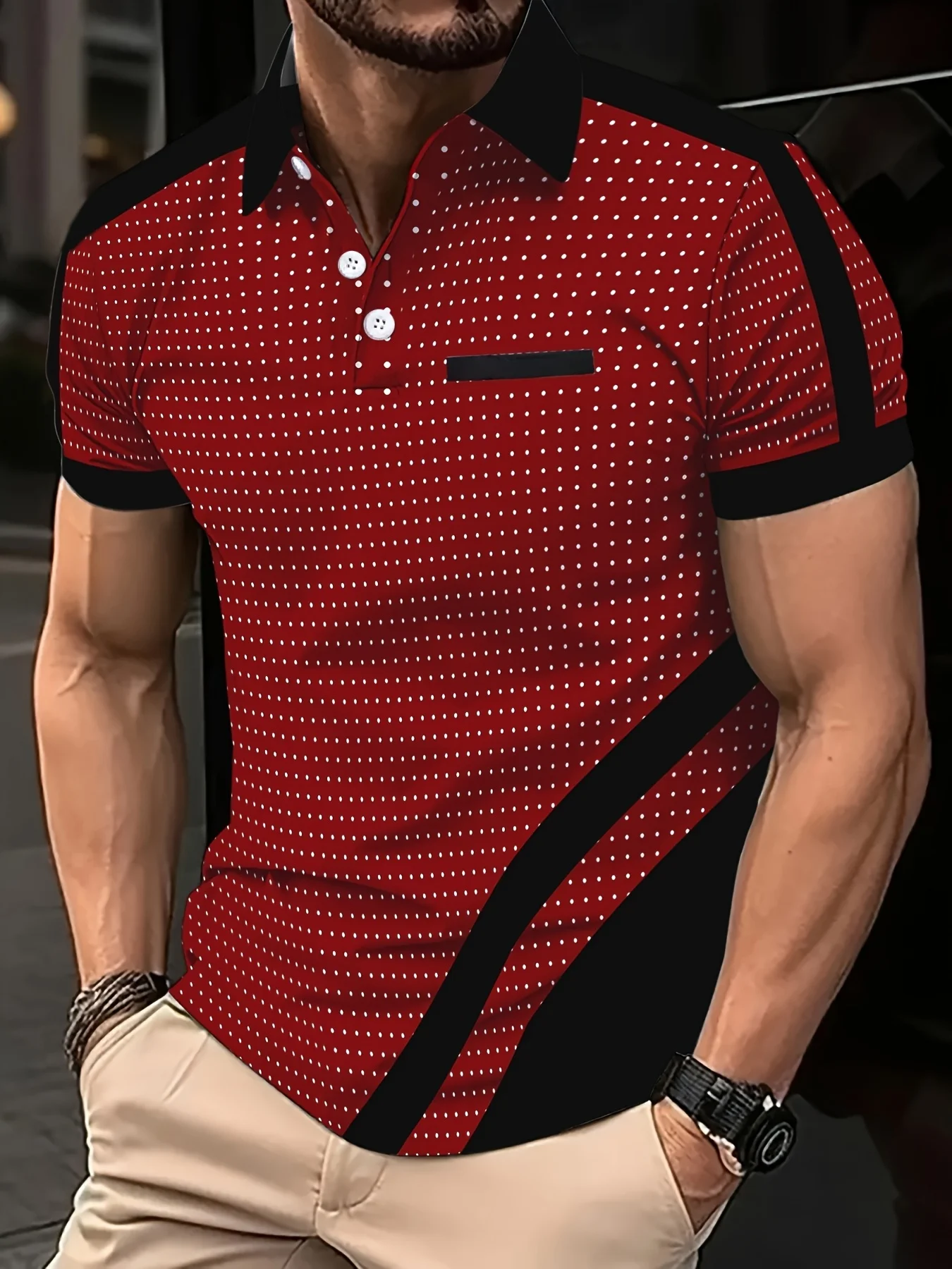 2026 Summer Men's Polo Shirt 3D Printed Pattern Breathable Lightweight Comfortable Casual and Fashionable Outdoor Men's Clothing