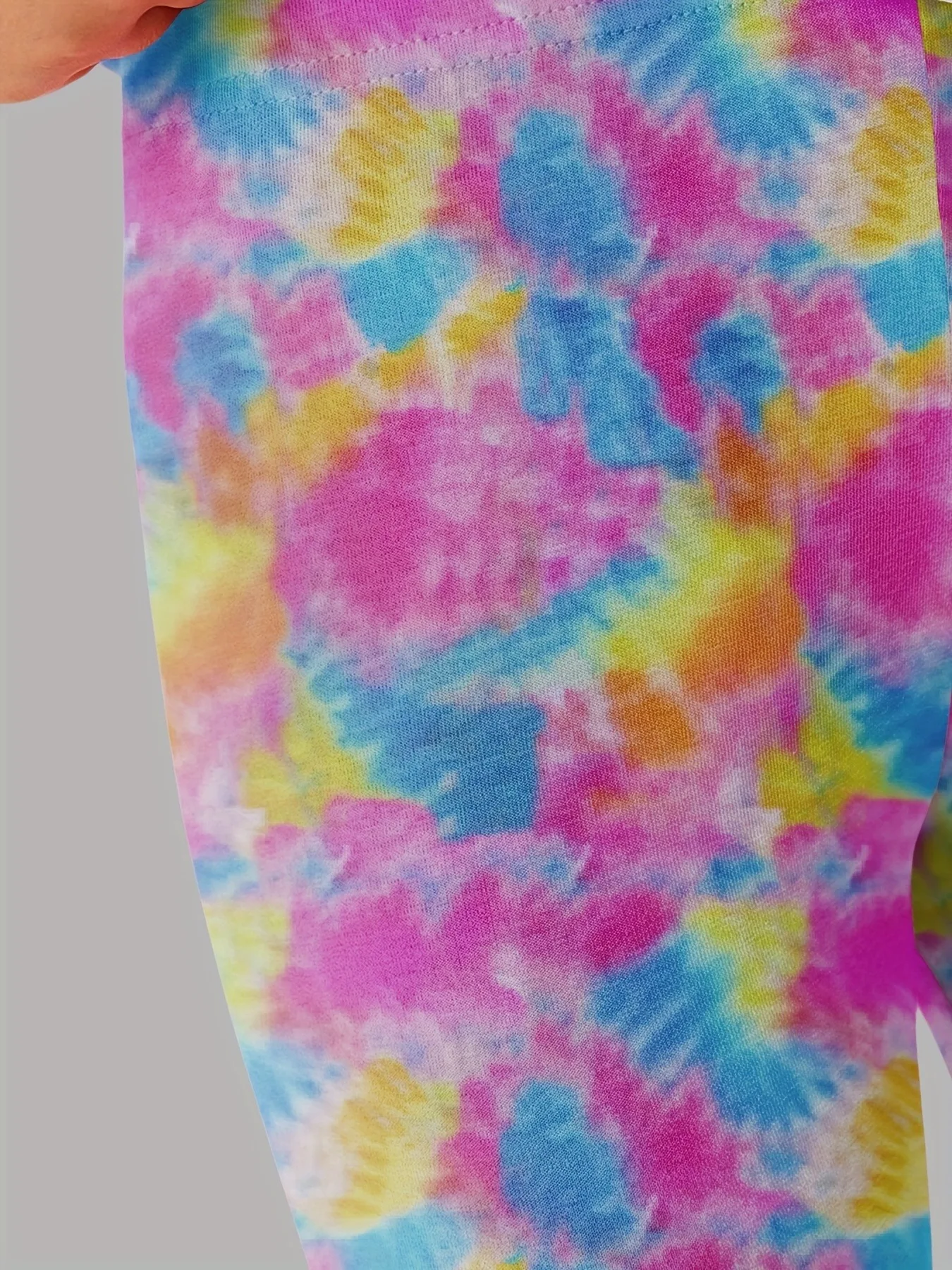 Kids Girls 2-Piece Tie-Dye Cami Crop Top & Biker Shorts Set Summer Casual Streetwear Loungewear Outfit