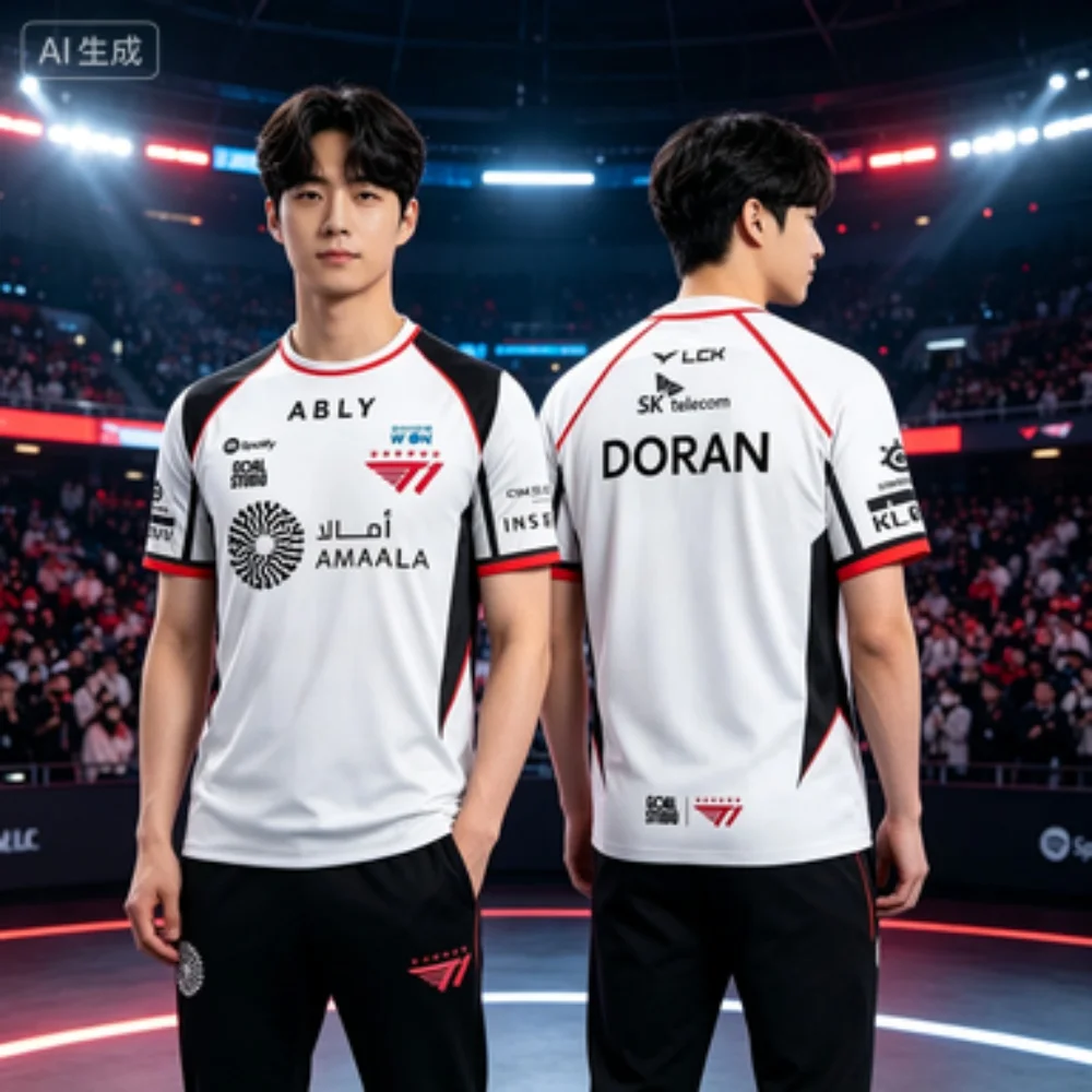 telecom Team PEYZ Player Esports Match Jersey Short-sleeve Sports T-shirt