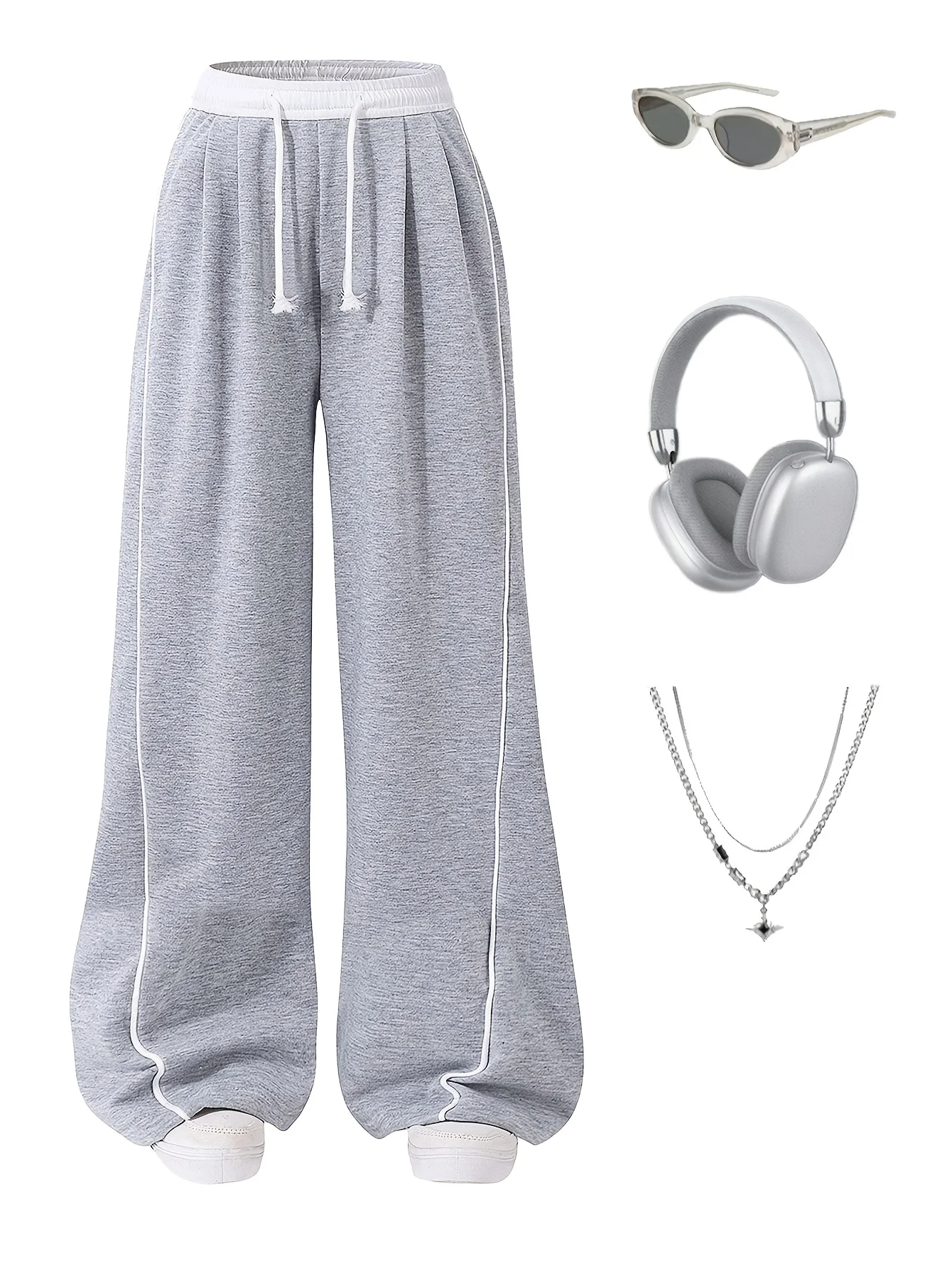 Summer New Style Loose Casual Sports Pants for Teenage Girls, Solid Color Fashionable Loose Casual Pants Suitable for Children Aged 5-13, Versatile Clothing for Home, School, and Outings